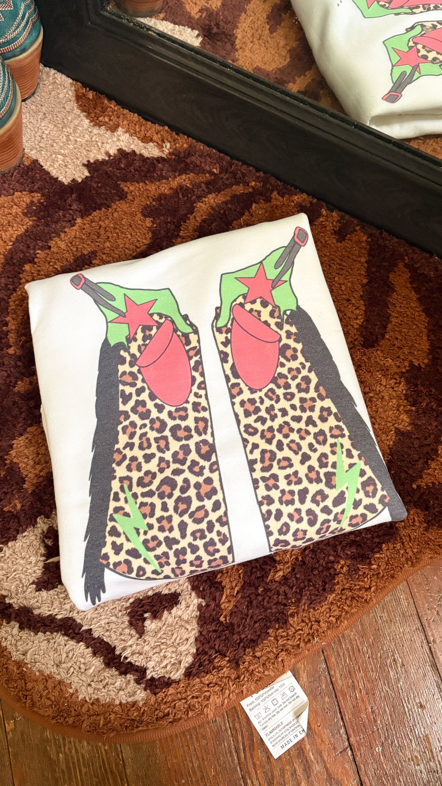 CHEETAH CHAPS CREWNECK