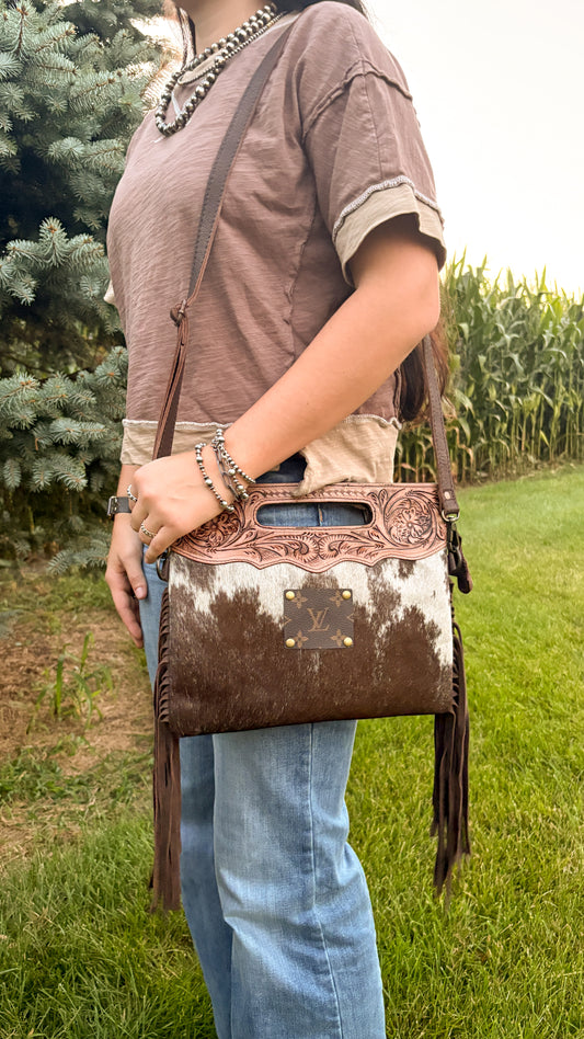 UPCYCLED LV CROSSBODY BAG - STYLE 18