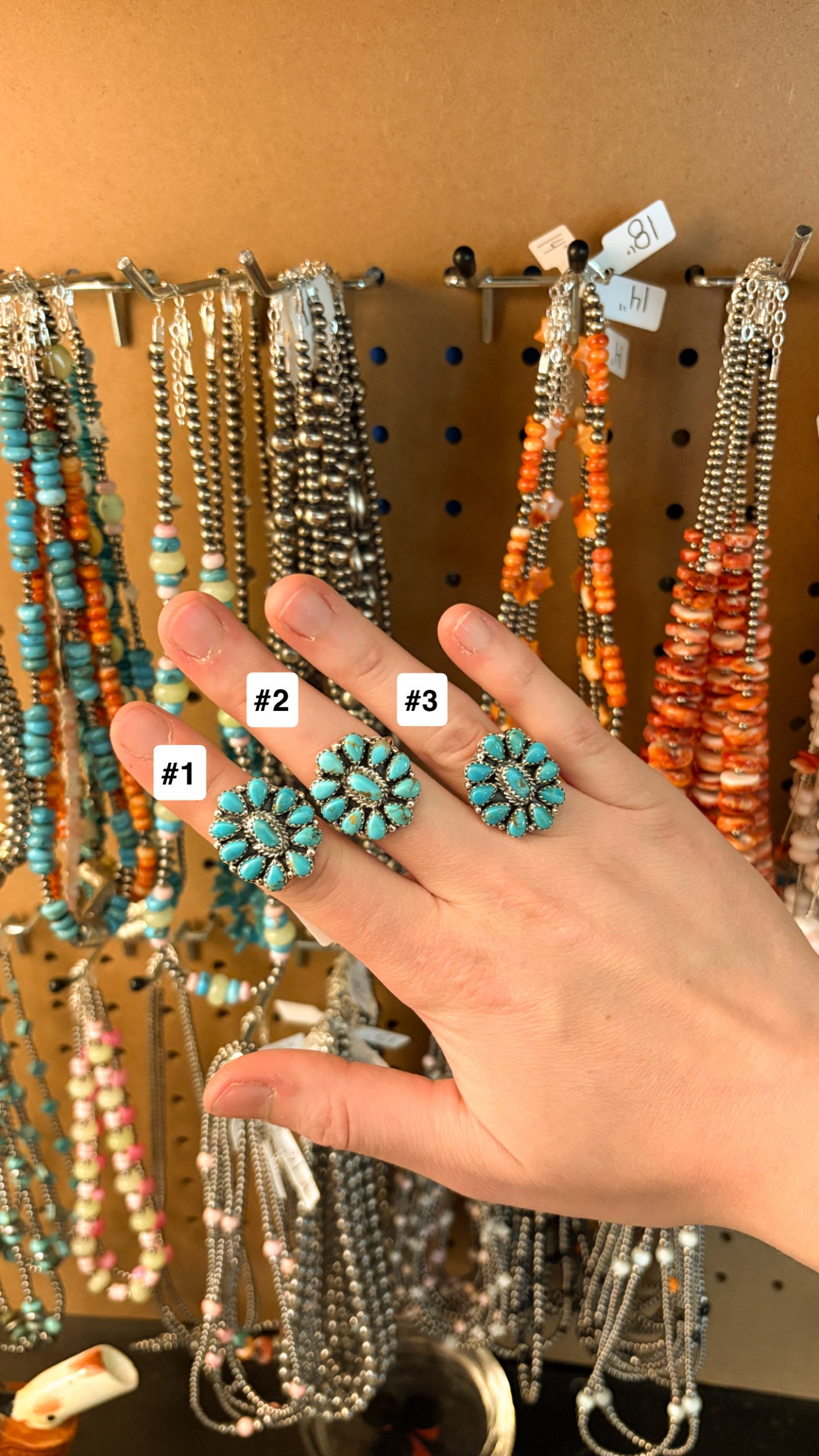 KINGMAN TURQUOISE CLUSTER RING BY MELISSA ANDERSON