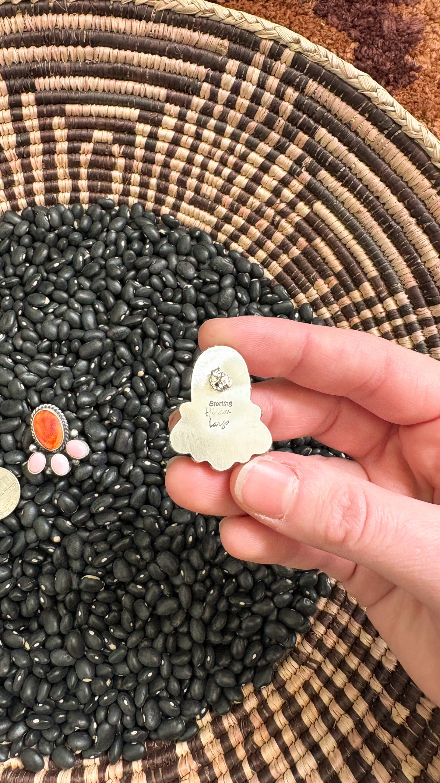 ORANGE SPINY & PINK CONCH CLUSTER EARRINGS