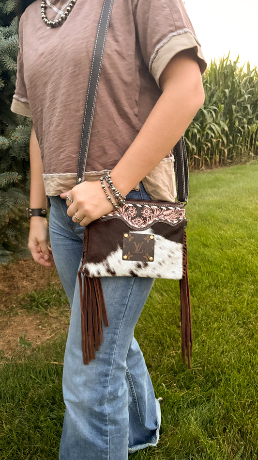 UPCYCLED LV CROSSBODY BAG - STYLE 11