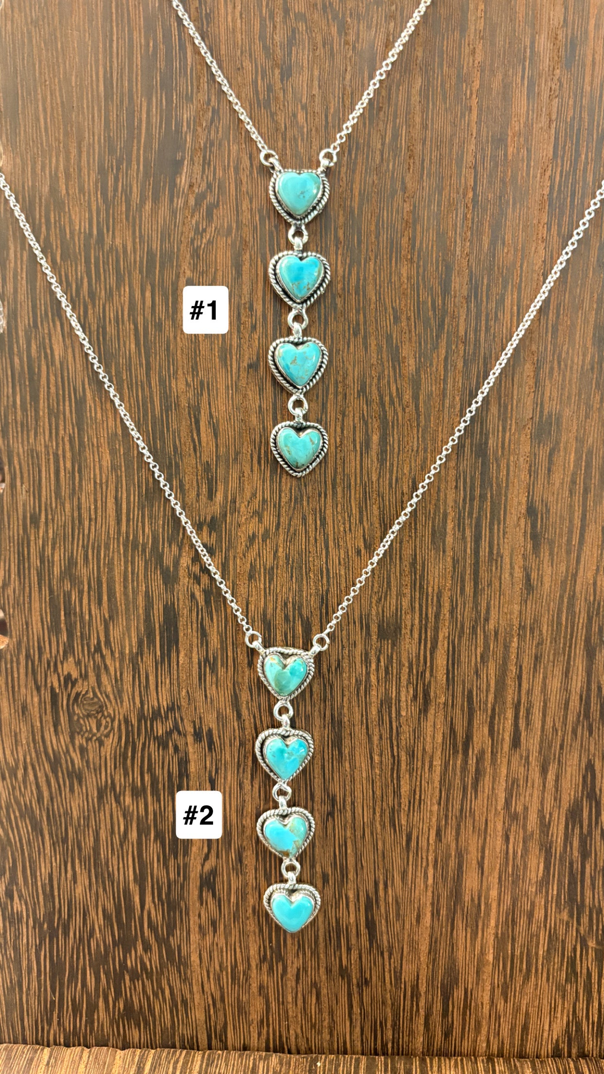 KINGMAN TURQUOISE HEART LARIAT