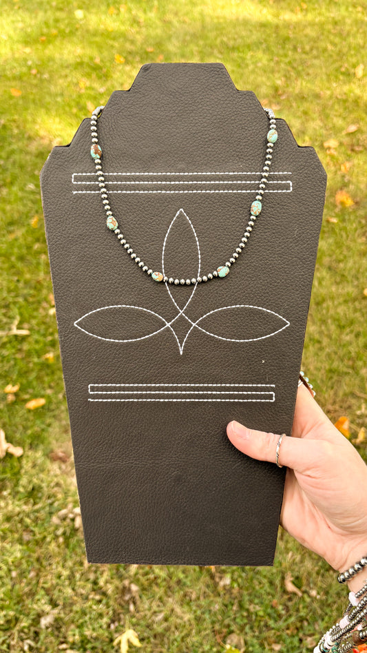 NUMBER 8 TURQUOISE NUGGET NECKLACE