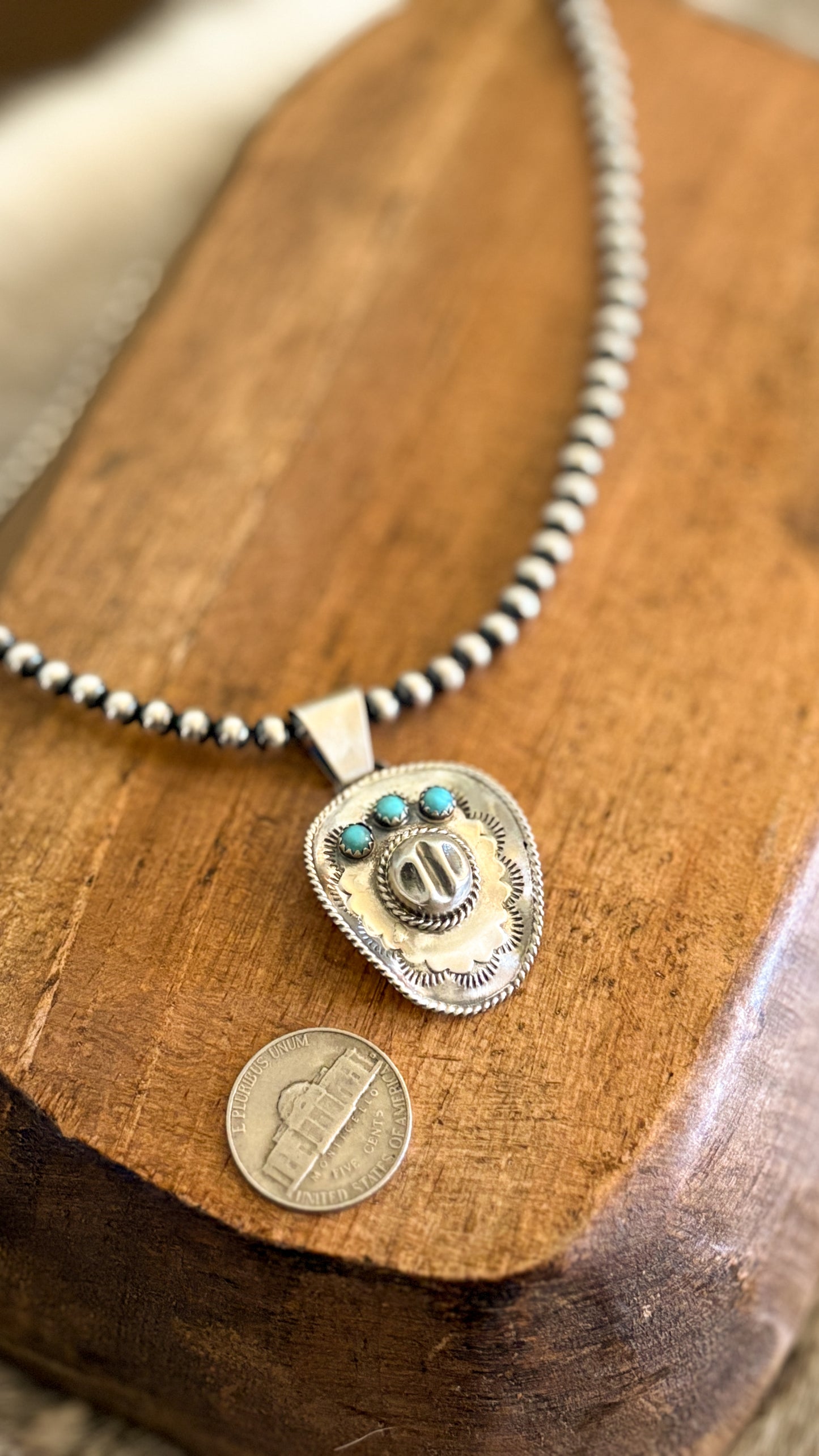 COWBOY HAT PENDANT BY BOBBY PLATERO