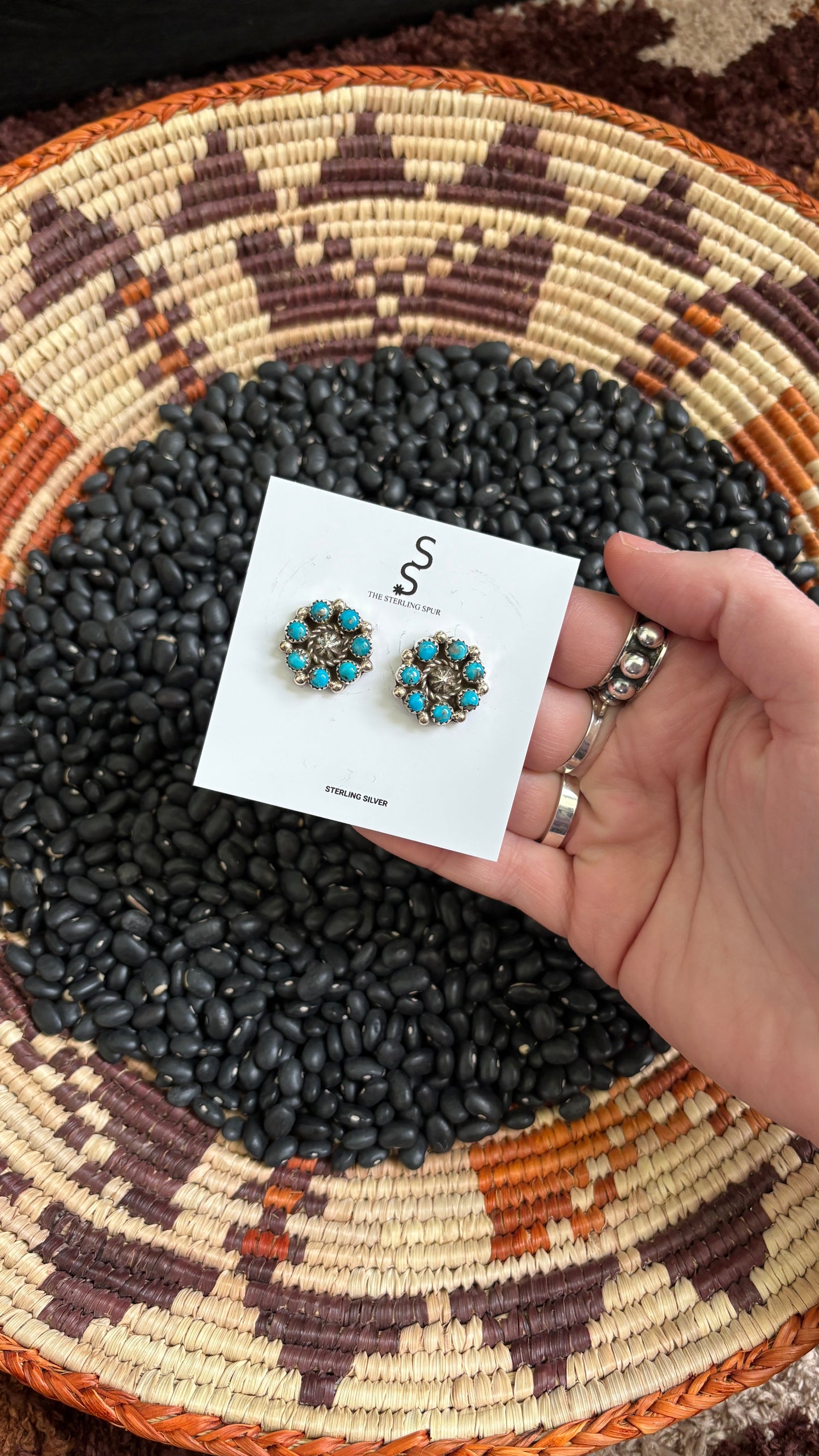 CLUSTER EARRINGS W STARSHOT DETAIL BY TOMIANDRA CURLEY