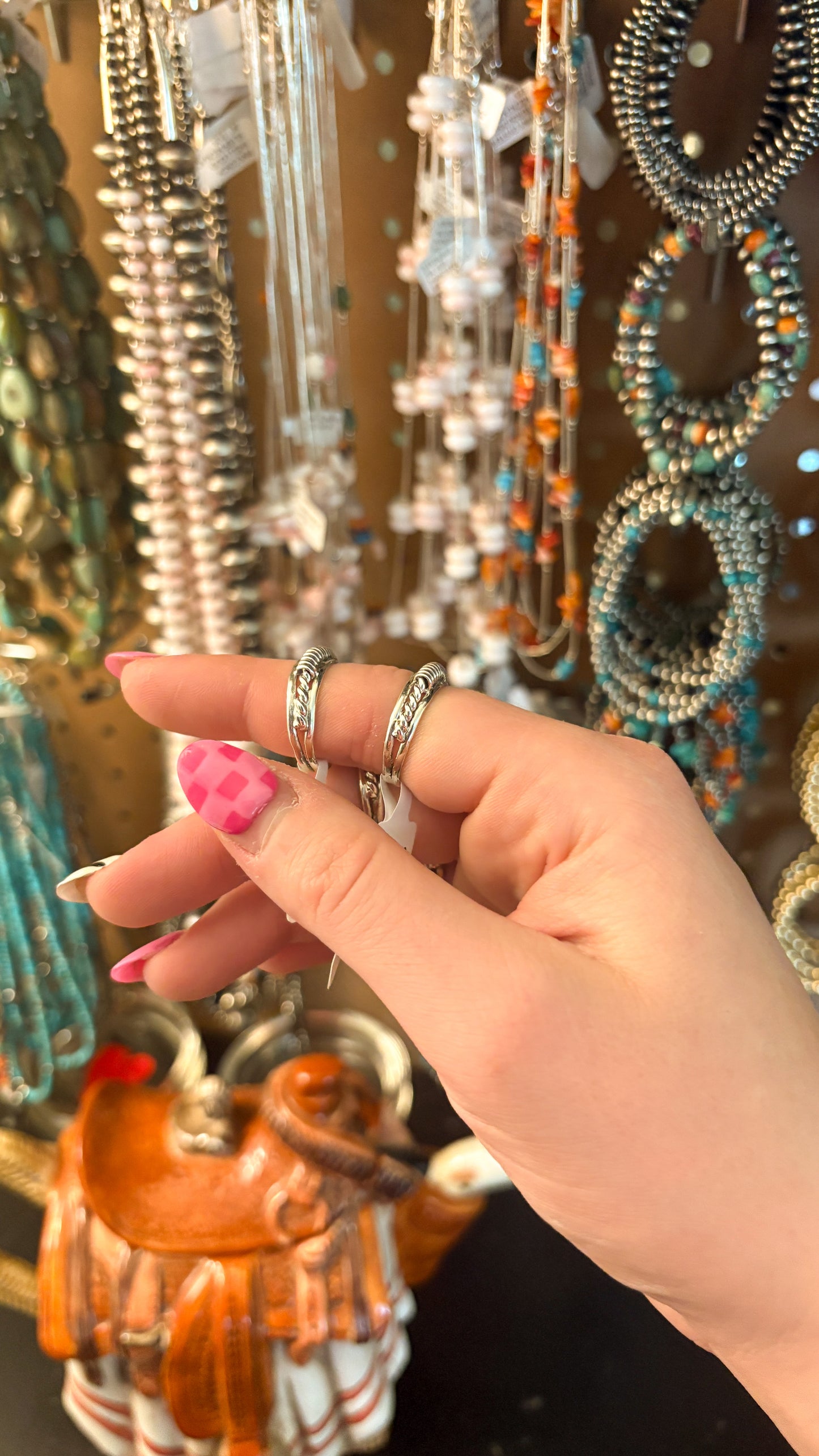 PLAIN SILVER COILED STACKER RING