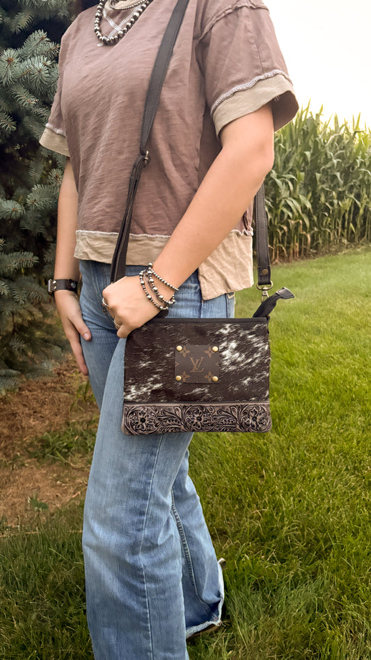 UPCYCLED LV CROSSBODY BAG - STYLE 20