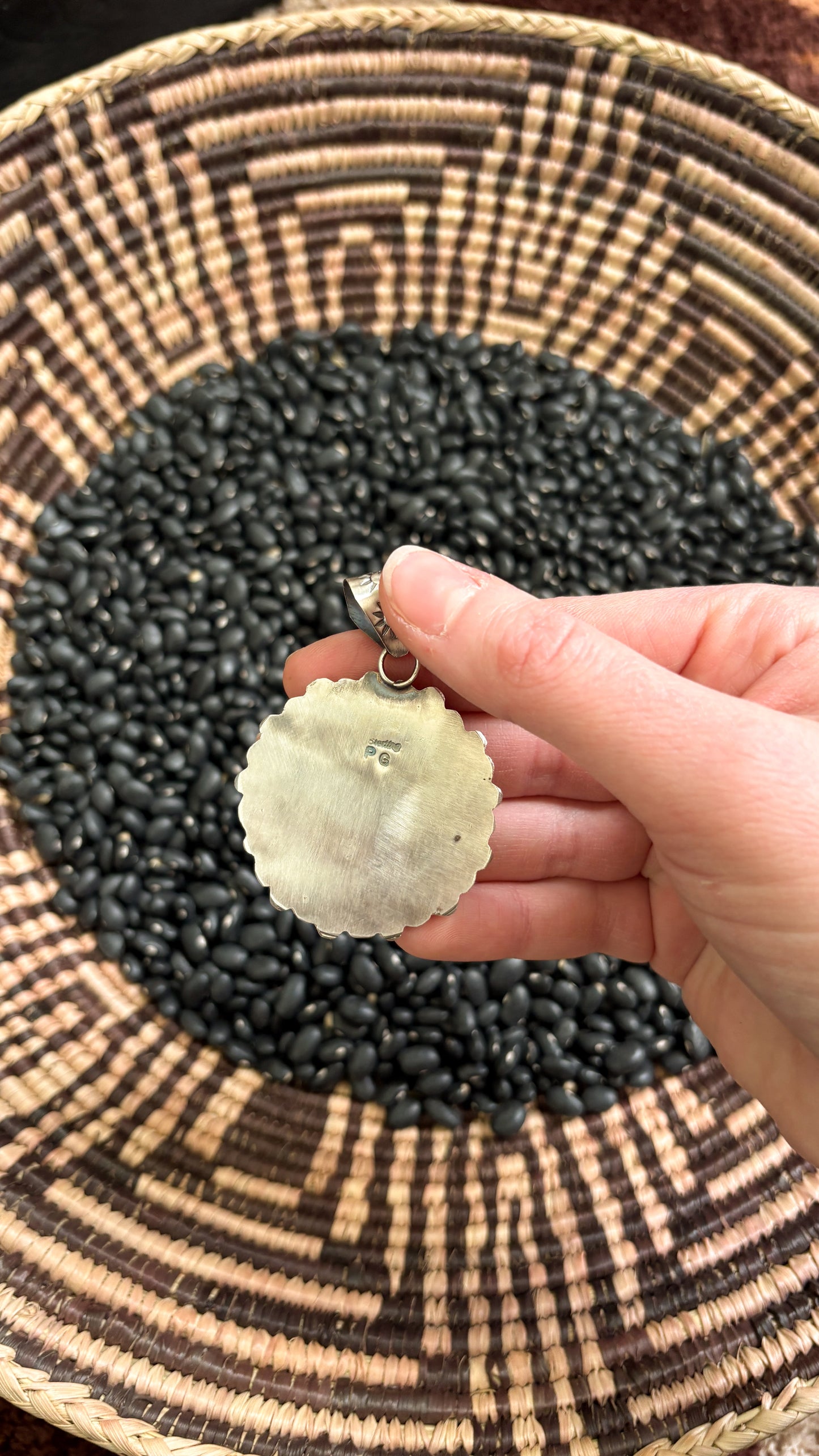KINGMAN TURQUOISE BUFFALO NICKEL PENDANT