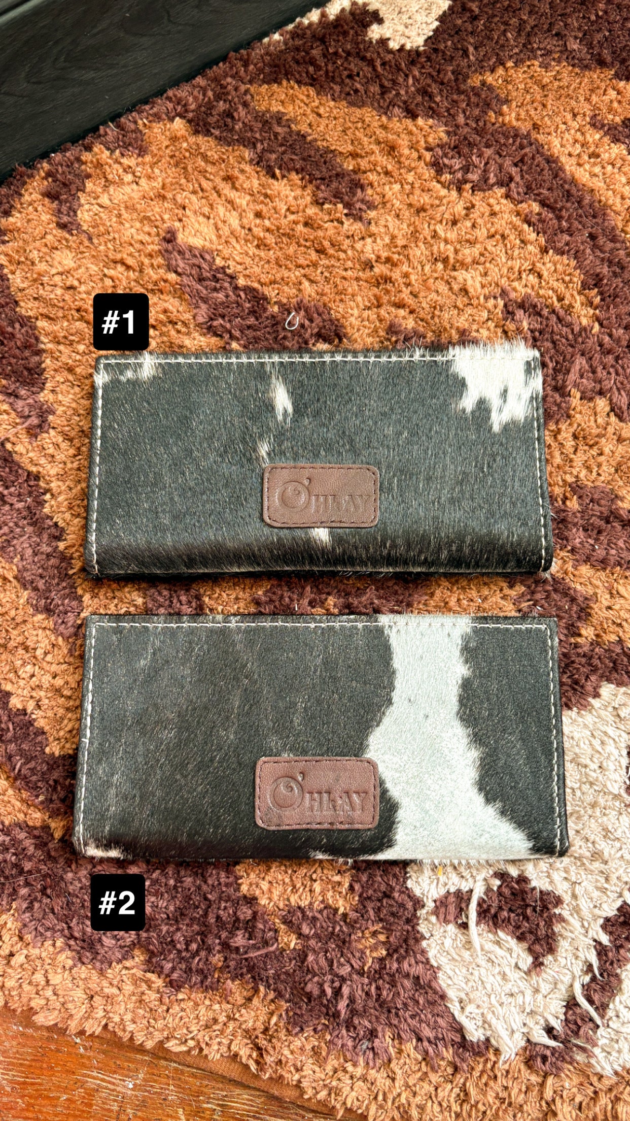 LEATHER TOOLED & COWHIDE WALLET