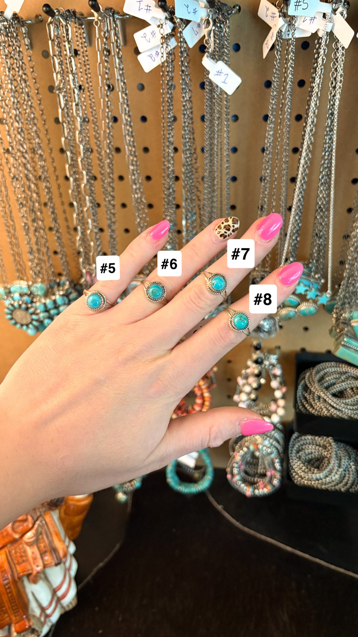 SPLIT BAND KINGMAN TURQUOISE RING BY ESTHER WHITE