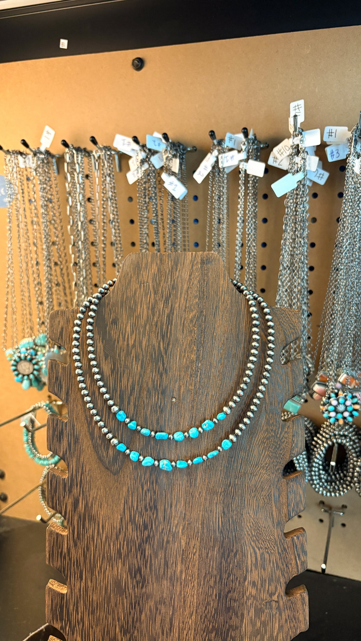 WHITE WATER TURQUOISE PEARL NECKLACE