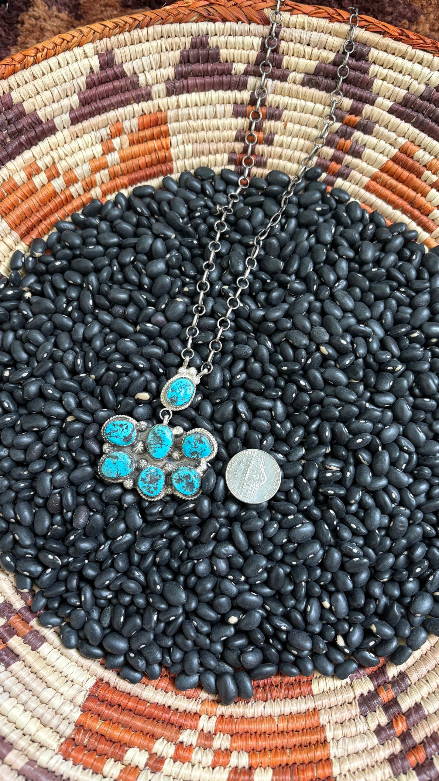 ROUGH TURQUOISE NECKLACE BY DONOVAN NEZ