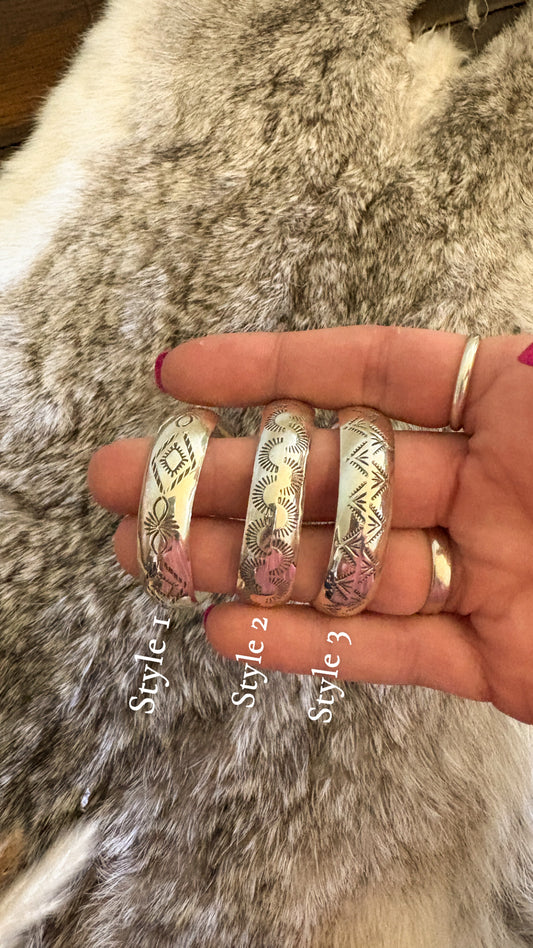 STAMPED BABY CUFF