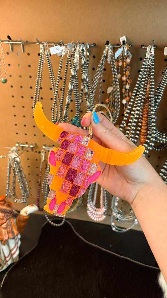 ORANGE & PINK DISCO LONGHORN FRESHIE - SOL DE JANEIRO 62