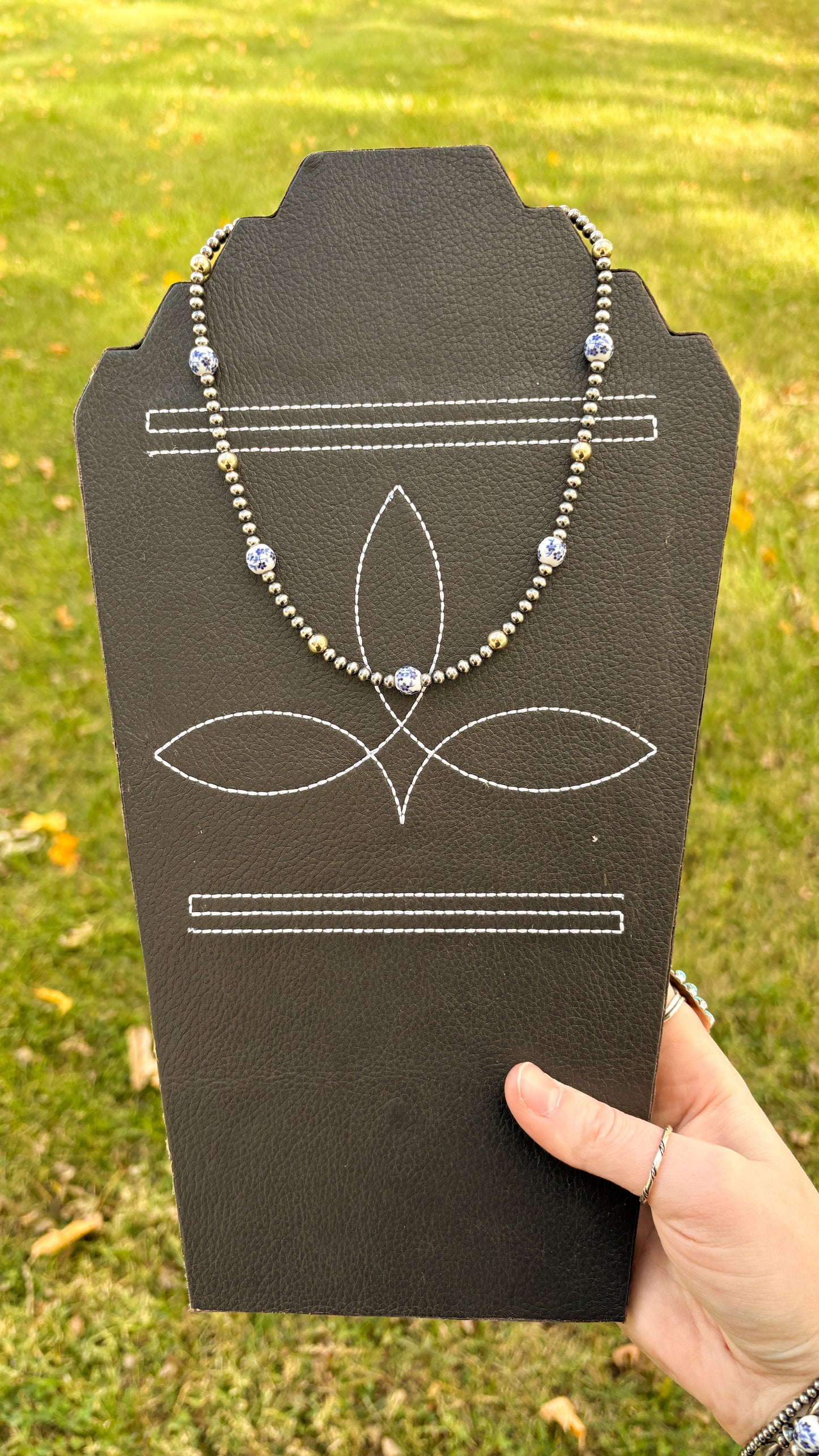 THE HATTIE NECKLACE - STERLING SILVER & GOLD FILLED BEADS