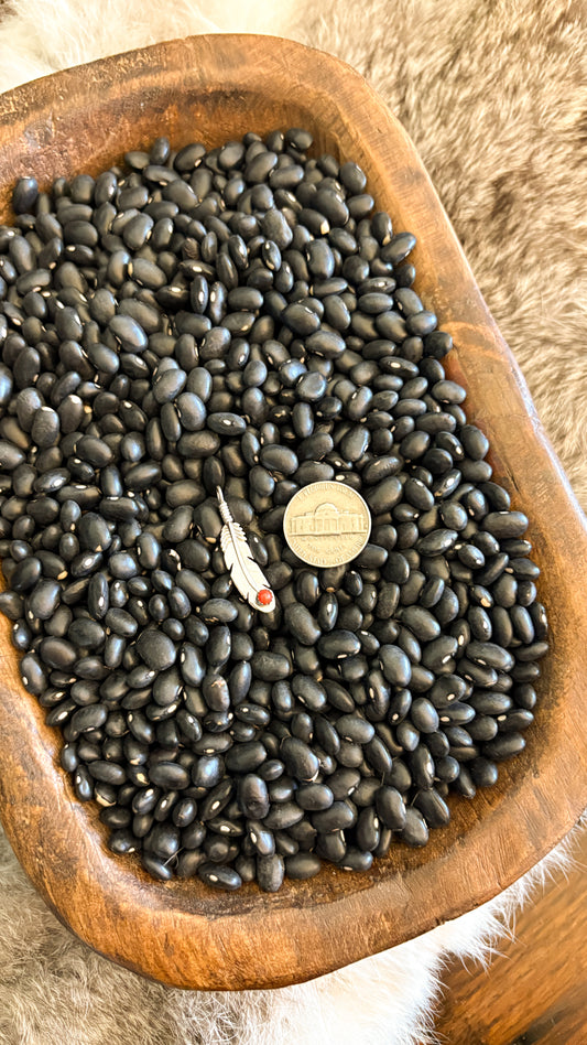 CORAL FEATHER PENDANT