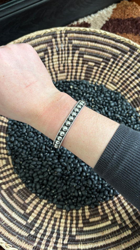 6MM BALL BAND CUFF W ROPE DETAIL