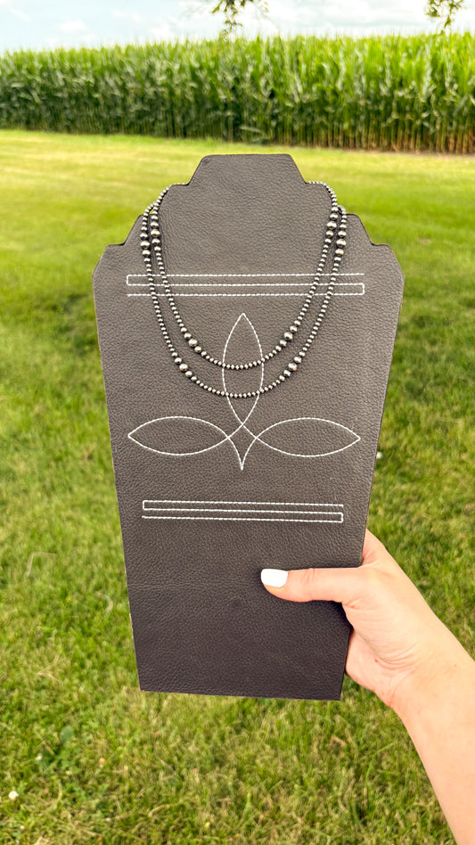 3-6MM GRADUATED STERLING SILVER PEARL NECKLACE - MADE TO ORDER