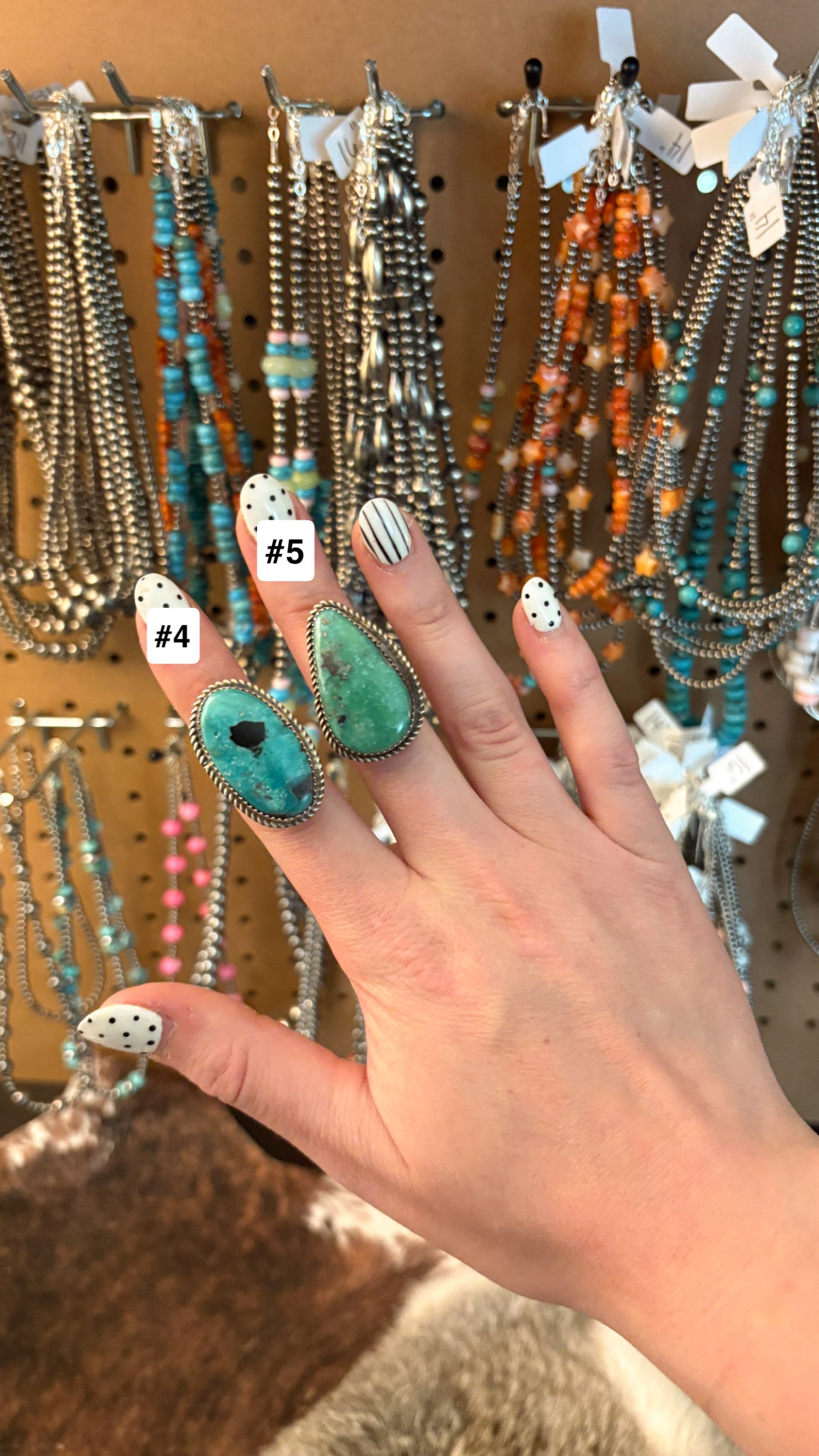 ADJUSTABLE ROYSTON TURQUOISE RING BY DONOVAN NEZ
