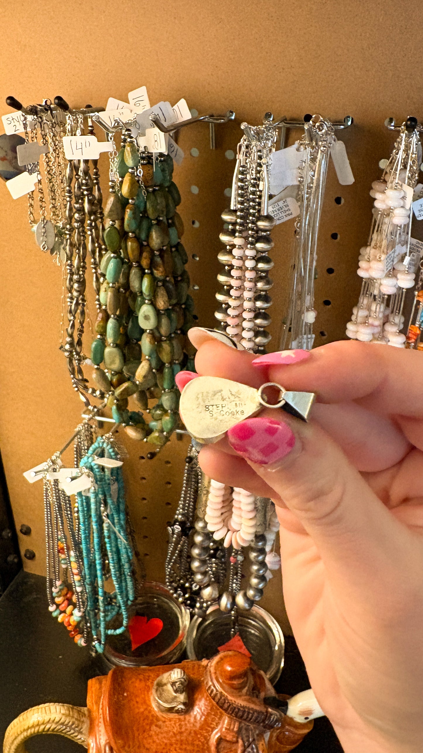 TEARDROP VARISCITE PENDANT