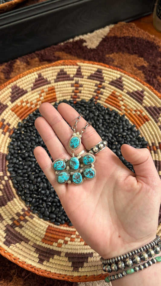 ROUGH TURQUOISE NECKLACE BY DONOVAN NEZ