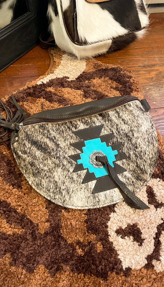 COWHIDE BUM BAG