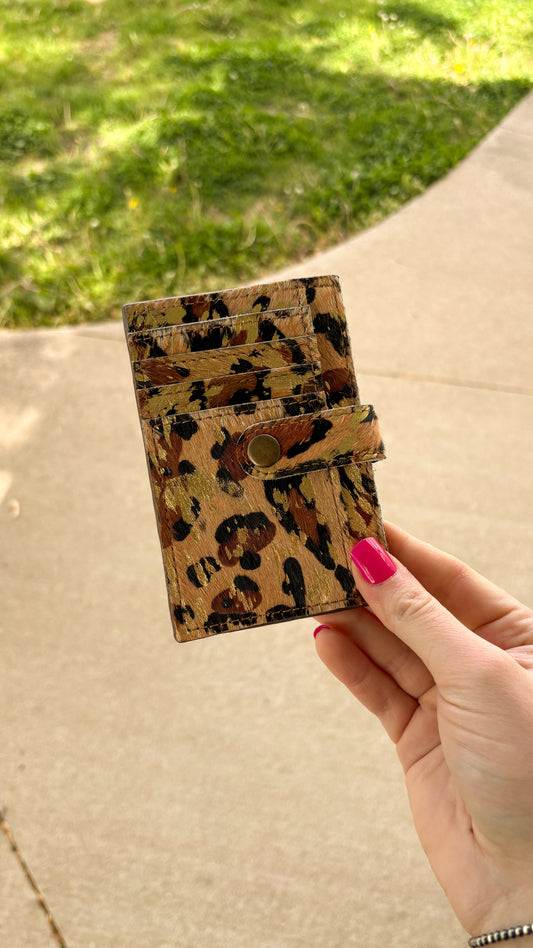 LEOPARD PRINT CARDHOLDER