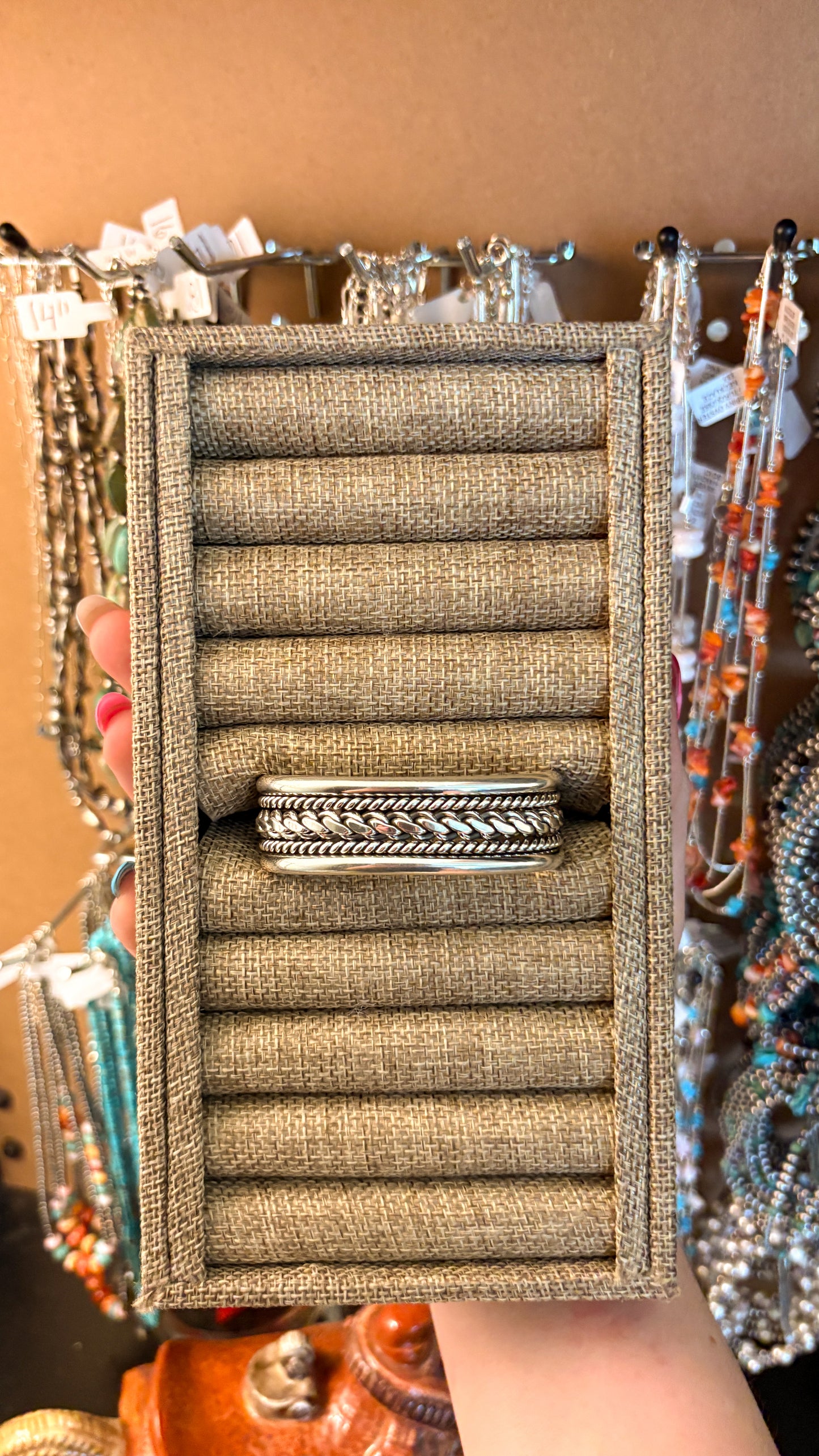 BRAIDED ROPE CUFF BY ELAINE TAHE