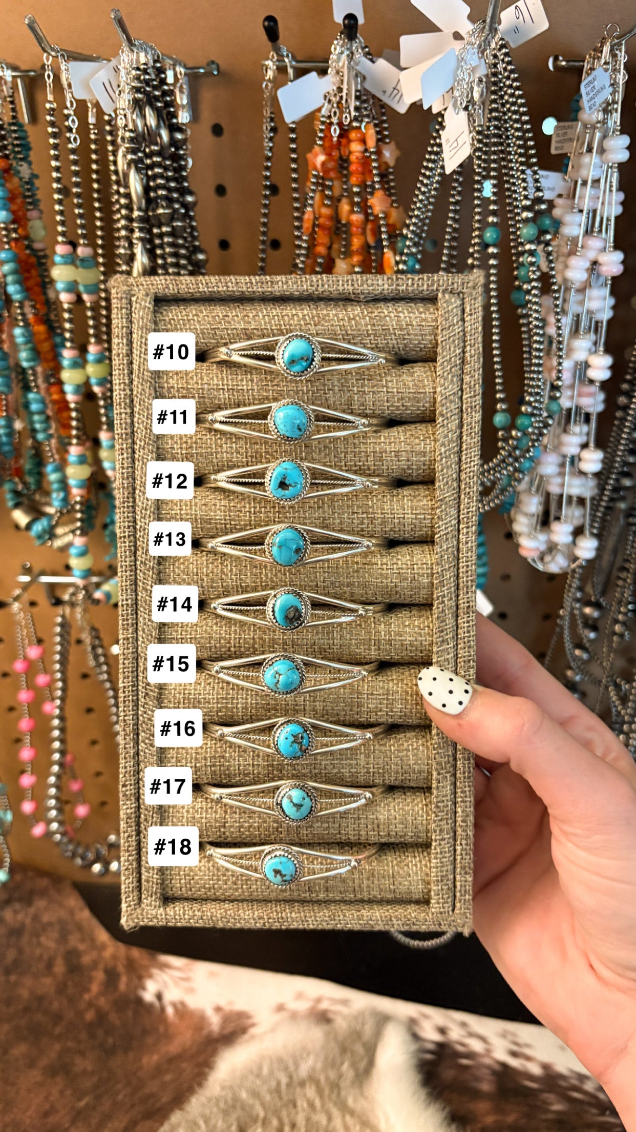 SINGLE STONE ROUGH CUT KINGMAN TURQUOISE CUFF BY ESTHER WHITE