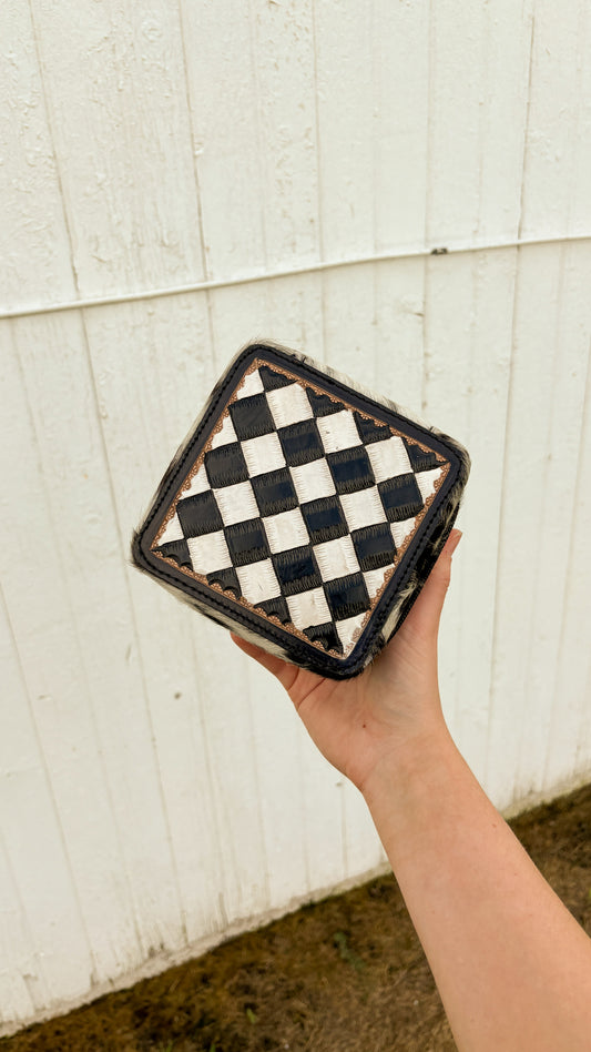 CHECKERED JEWELRY BOX