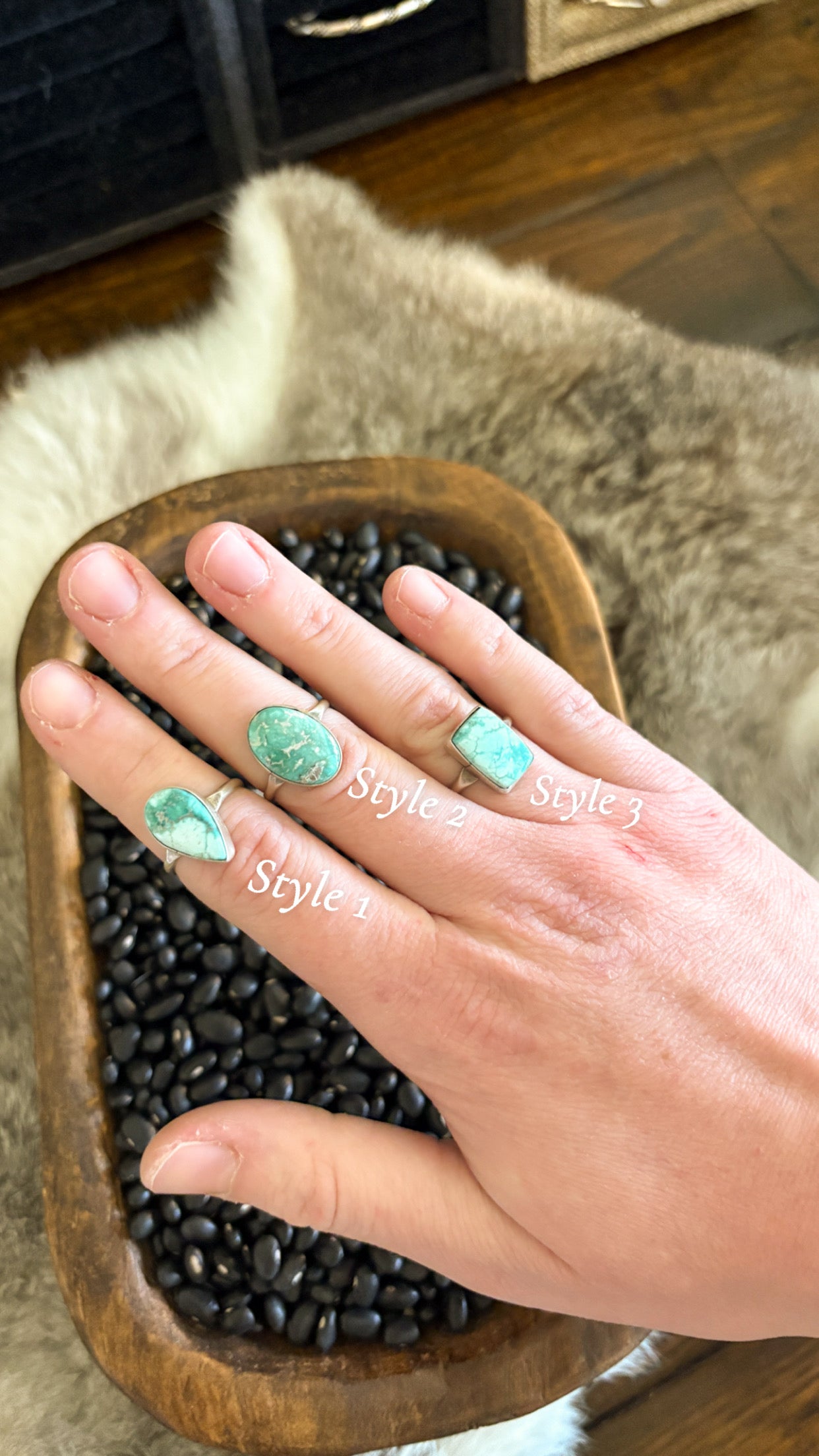 WHITE WATER TURQUOISE RING