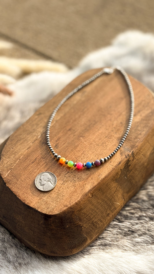 NEON OPAL CHOKER - MADE TO ORDER