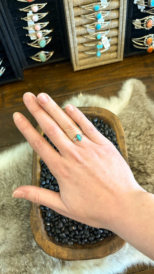 OVAL TURQUOISE RING