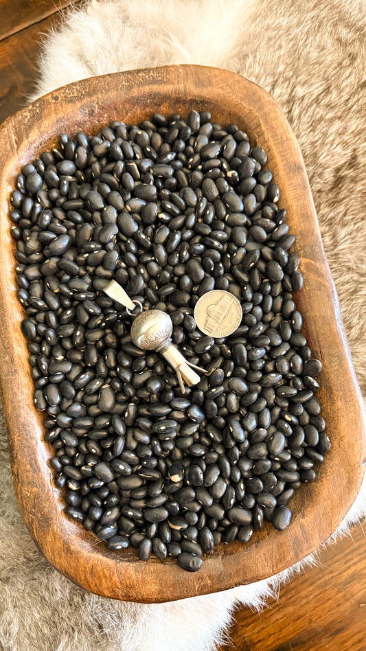 LARGE STAMPED SQUASH PENDANT