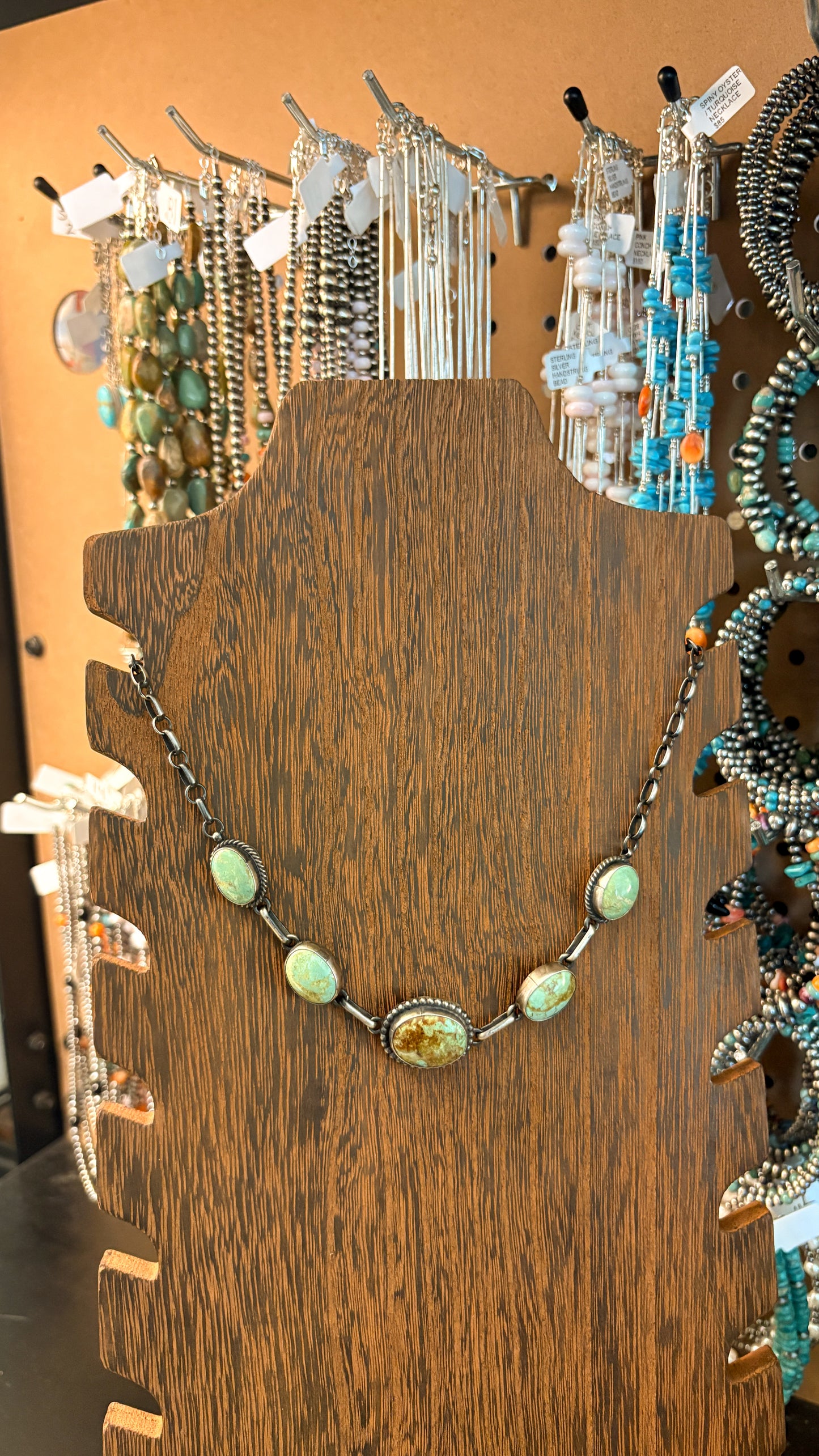 TURQUOISE CHOKER BY PEGGY SKEETS