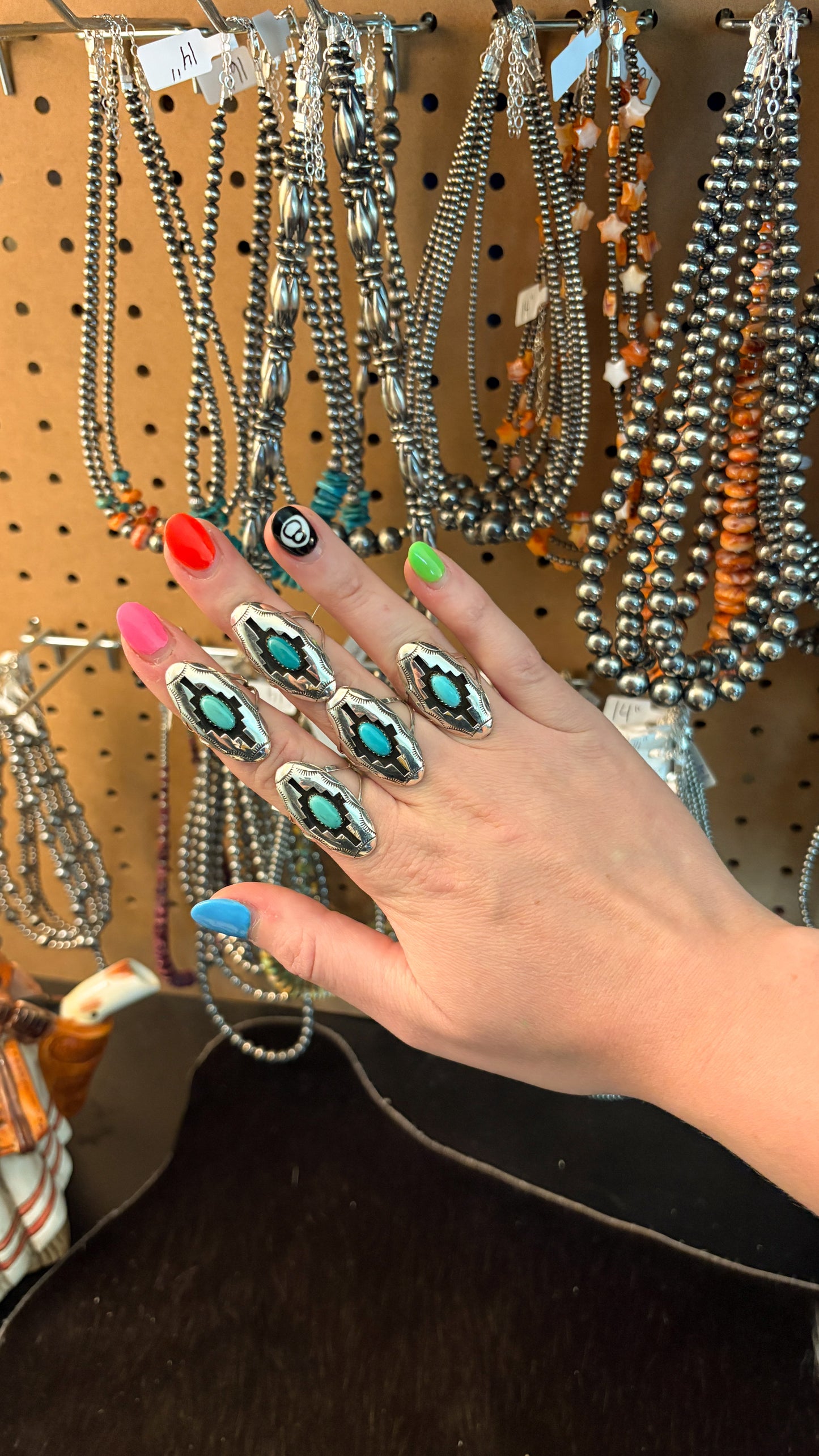 KINGMAN TURQUOISE SHADOWBOX RING BY FELIX PERRY