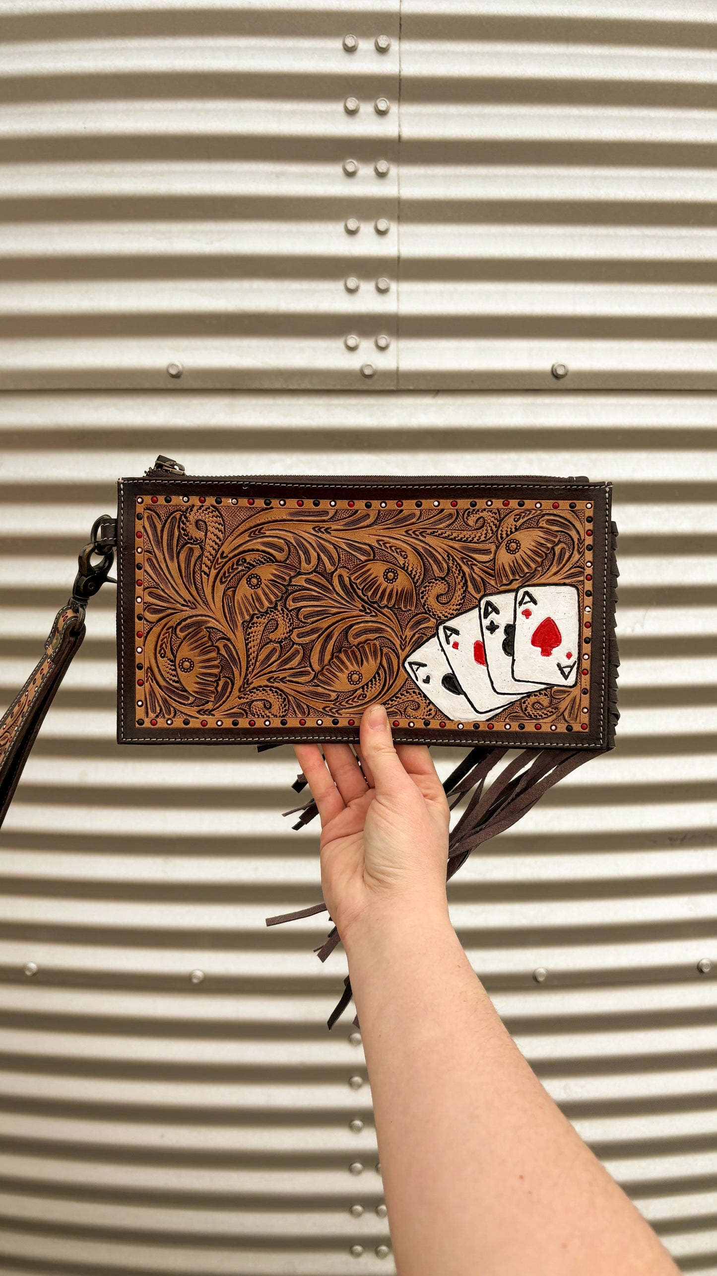 FRINGE CARDS WRISTLET