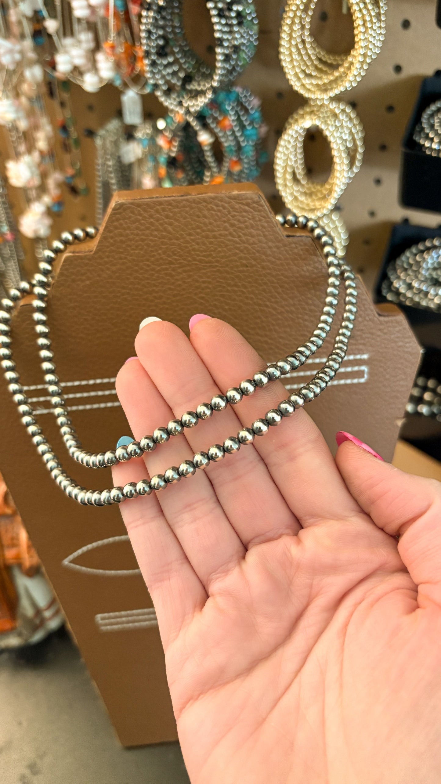 5MM STERLING SILVER PEARL NECKLACE- MADE TO ORDER