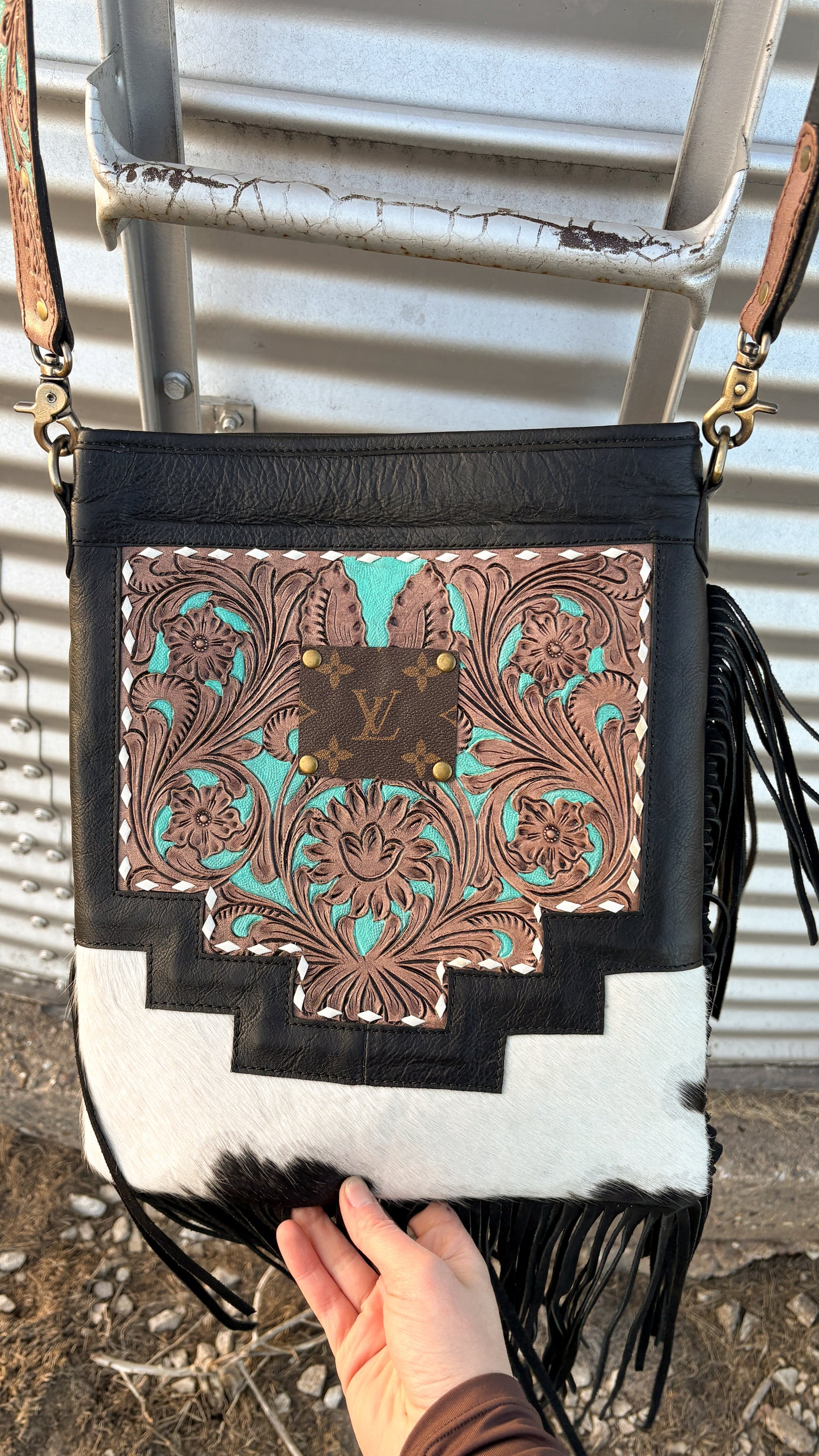 UPCYCLED LV CROSSBODY BAG - #16