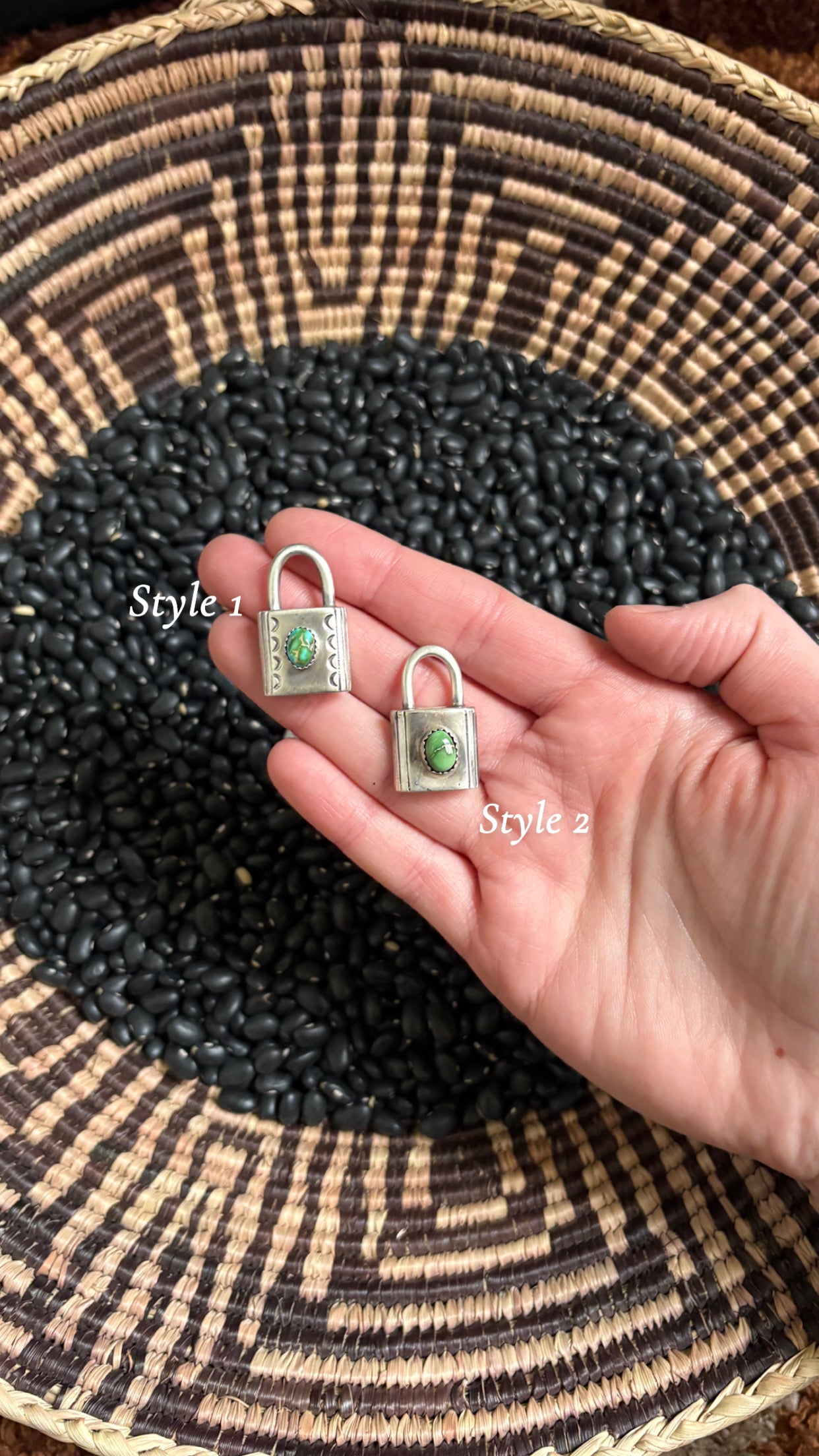 SONORAN GOLD TURQUOISE LOCKET PENDANT