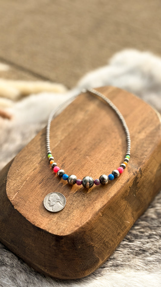 NEON OPAL GRADUATED CHOKER - MADE TO ORDER