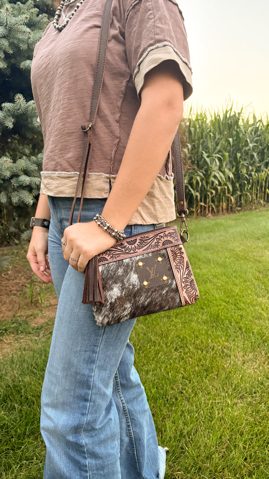 UPCYCLED LV CROSSBODY BAG - STYLE 10
