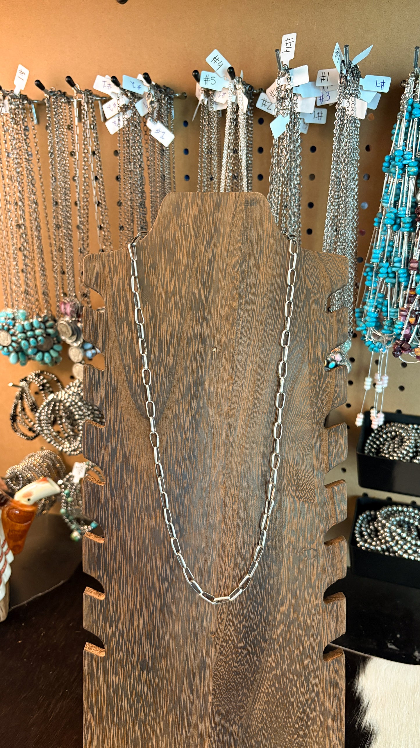 24” HANDMADE PAPERCLIP CHAIN NECKLACE