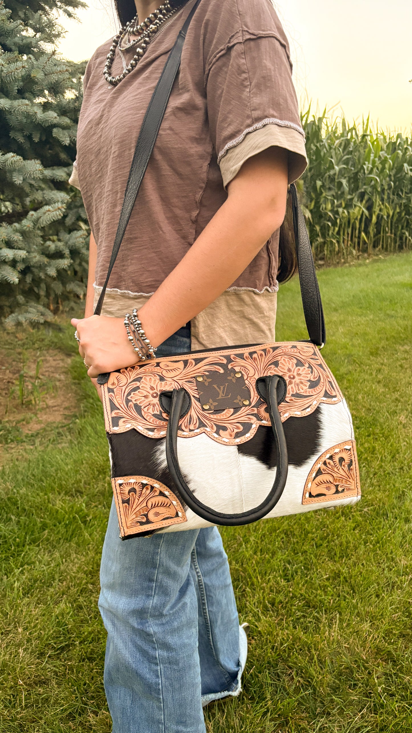 UPCYCLED LV CROSSBODY BAG - STYLE 7