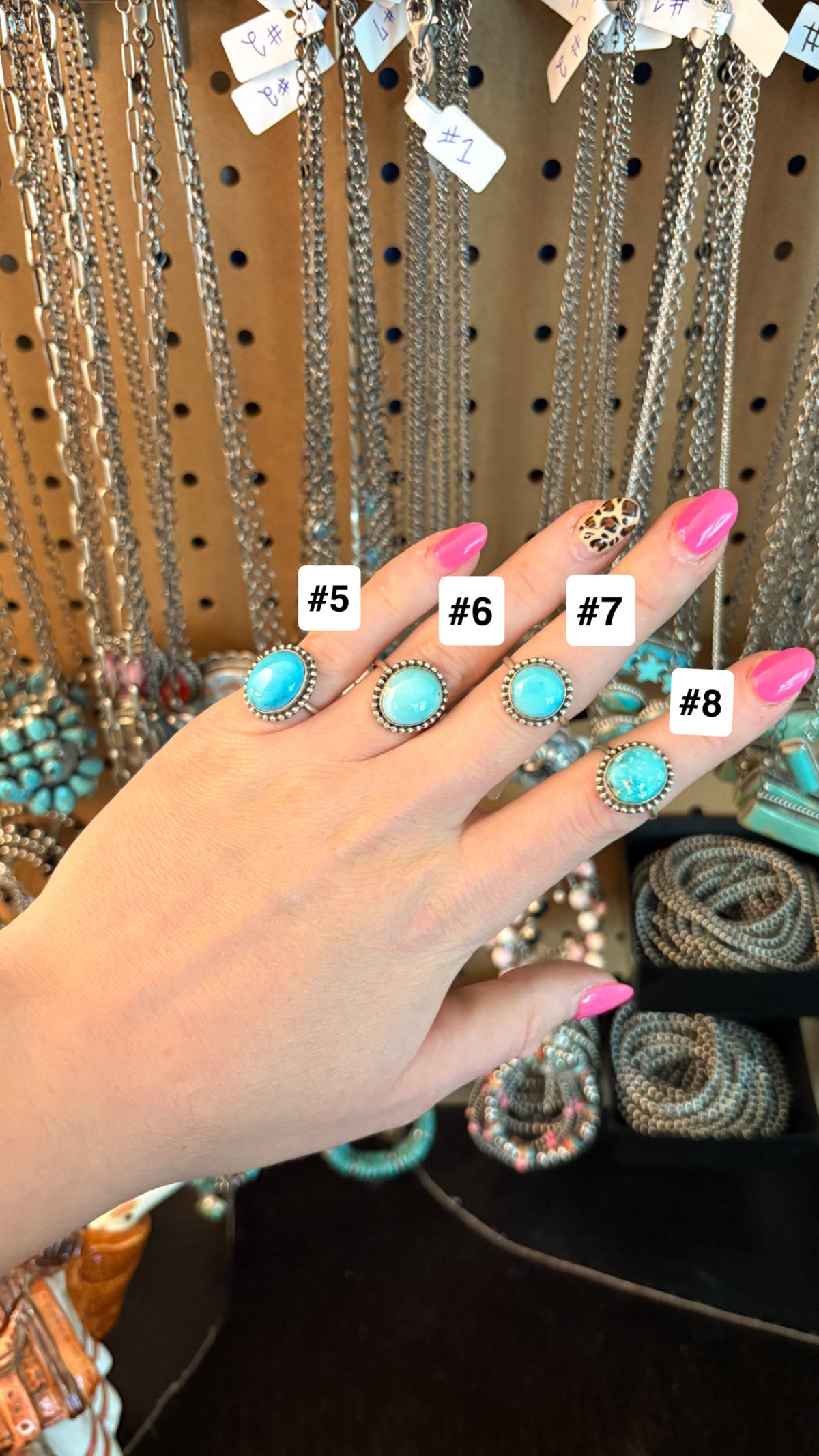 SKY BLUE SONORAN BLUE TURQUOISE RING W BALL BEZEL