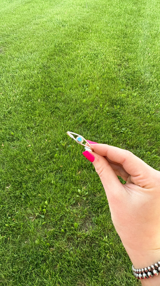 BLUE OPAL BABY CUFF