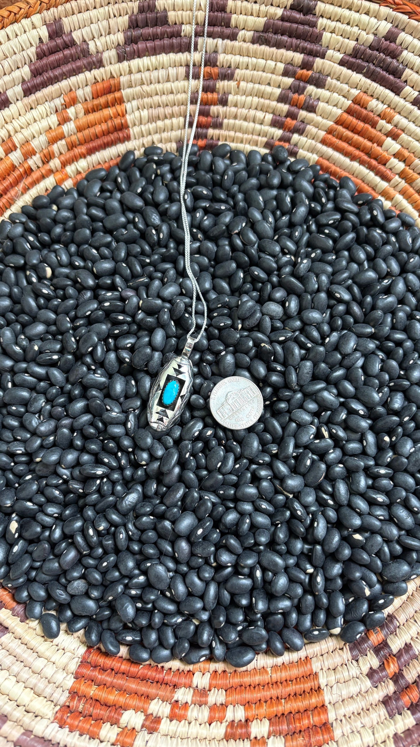 KINGMAN TURQUOISE SHADOWBOX NECKLACE BY FELIX PERRY