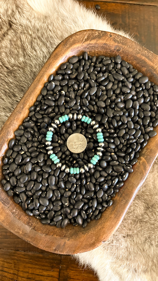 THE JENSEN STRETCH BRACELET - TURQUOISE