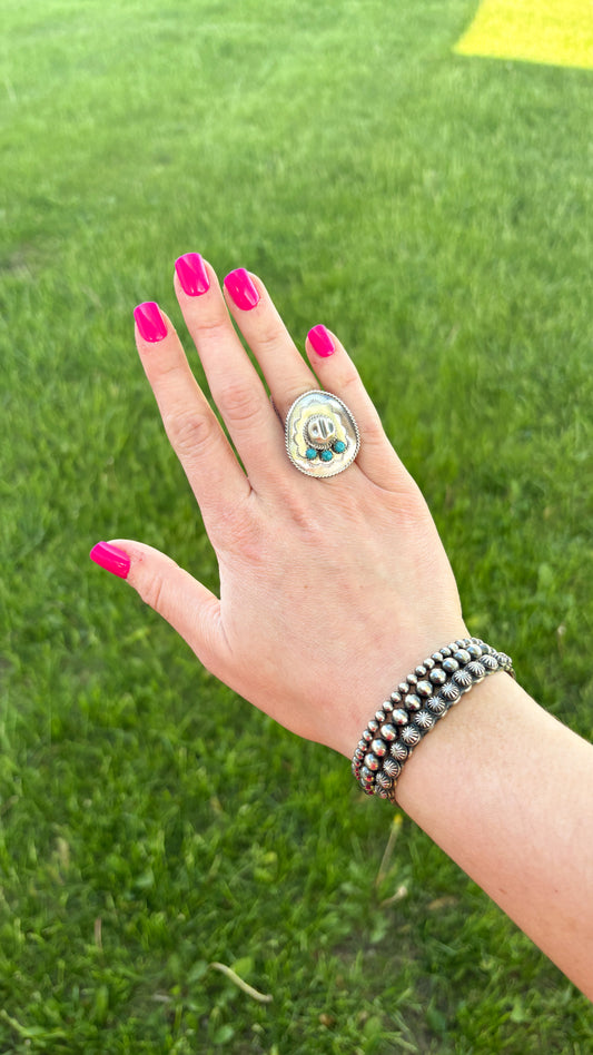 COWBOY HAT RING BY BOBBY PLATERO