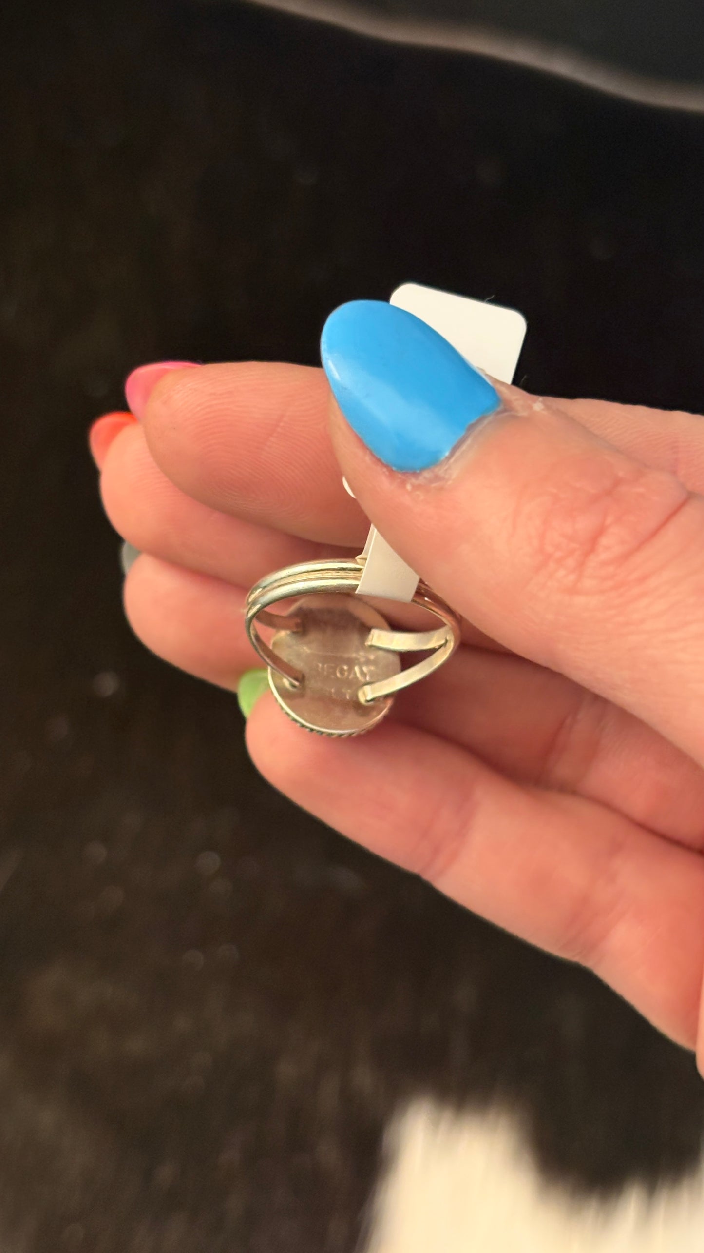 OVAL BLACK ONYX RING W ROPE BEZEL